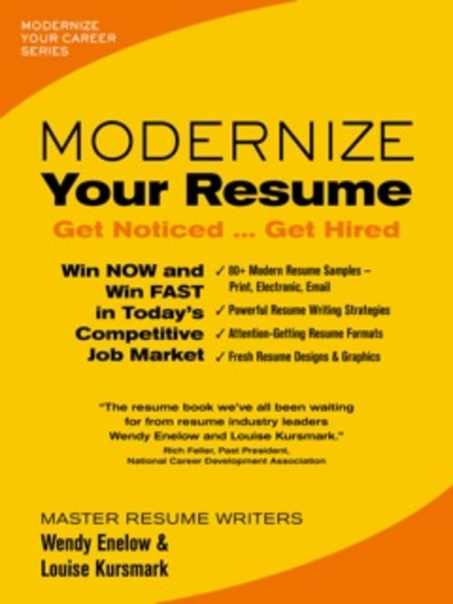 Title details for Modernize Your Resume by Wendy Enelow - Wait list
